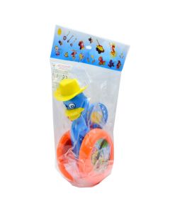 Lodër që ndihmon fëmijët të mësojnë të ecin, Rattle Duck, plastikë, 34 cm, mikse, 1 copë