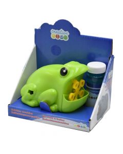 Bubble toy frog for children, Eddy Toys, plastic, 23 cm, green, 1 piece