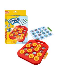 Memory game set for kids, Funville Game Time, plastic, 22.5x14.5x4.8 cm, red and yellow, 1 piece