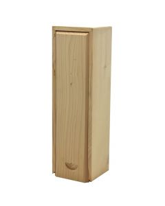 Gift box for wine bottles, wooden, 35 cm, natural, 1 piece