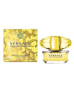 Deodorant i parfumuar për femra, Yellow Diamond, Versace, qelq, 50 ml, e verdhë dhe gold, 1 copë