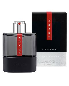 Eau de toilette (EDT) për meshkuj, Luna Rossa Carbon, Prada, qelq, 100 ml, e kuqe dhe e zezë, 1 copë