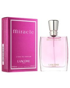 Eau de parfum (EDP) for women, Miracle, Lancôme, glass, 50 ml, pink, 1 piece