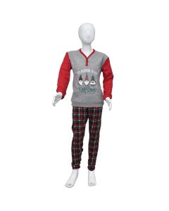 Pajamas for girls, Nottingham, polyester and cotton, 8, miscellaneous, 1 pair