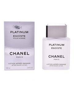 Aftershave lotion for men, Platinum Egoïste, Chanel, glass, 100 ml, silver, 1 piece