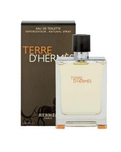 Aftershave lotion for men, Terre d'Hermès, Hermès, glass, 100 ml, yellow, 1 piece