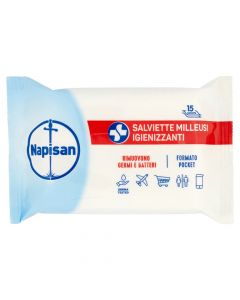 Wet disinfectant wipes, Napisan, 15 pieces