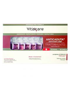 Ampoules against hair loss, for women, Vitalcare, 10x6 ml, 1 pack