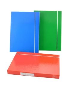 Elastic folder. cardboard. different. 24x34 cm