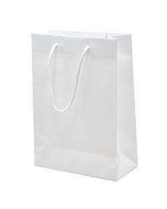 Gift bag, paper, 20x25 cm, white, 1 piece