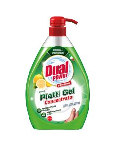 Dishwashing detergent, Dual Power, plastic, 1 l, green, 1 piece