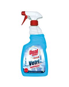 Detergjent spray për pastrimin e xhamave, Dual Power, 750 ml