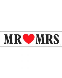 Numër për pjatë, "MR & Mrs", palstik, 50x11.5 cm