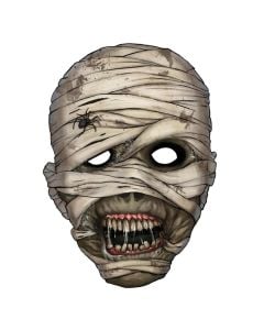 Maske, "Mumje", 21x29 cm, bezhe