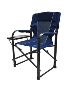 Camping chair, iron profile, blue