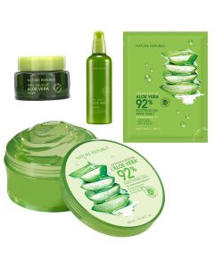 Set për kujdesin e lëkurës, Nature Republic, plastikë, 475 ml, e gjelbër, 4 copë