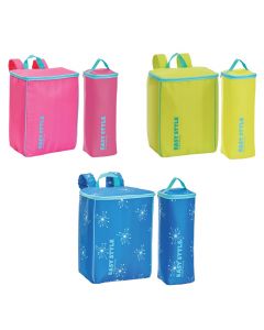 Set of thermal lunch bag and thermal bottle, Easy Style, GioStyle, polyester and polyethylene, 26.7x17x35 cm, assorted, 1 piece