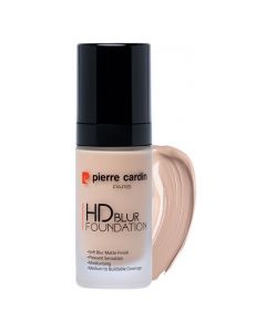 Liquid makeup foundation, 307 Light, HD Blur, Pierre Cardin, plastic and glass, 30 ml, beige, 1 piece