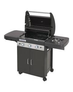 Gas barbecue, with three burners, 3 Series Classic LS Plus D, Campingaz, stainless steel, 143.8x59.8x11.56 cm, black, 1 piece