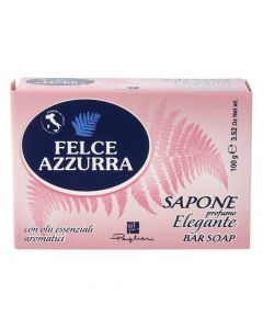 Perfumed solid soap, Elegant, Felce Azzurra, paper, 100 g, pink, 1 piece