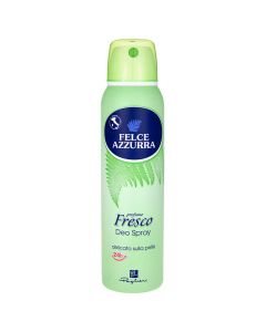 Body spray deodorant, Fresh, Felce Azzurra, aluminum, 150 ml, green, 1 piece