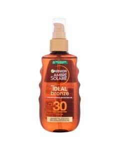 Tanning oil for the skin, Ambre Solaire Ideal Bronze, Garnier, plastic, 200 ml, brown, 1 piece