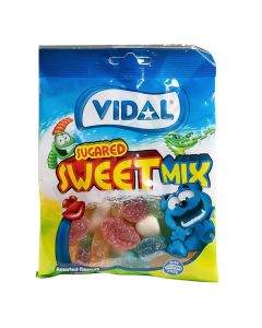 Gummy candies, Sugared Sweet Mix, Vidal, plastic, 100 g, blue, 1 piece