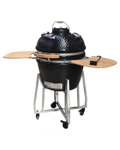 Portable charcoal oven, ceramic, 57x65 cm, black, 1 piece