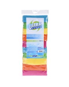 Microfiber cloth set of 10 pieces, Ultra Clean, polyester microfiber, 30x30 cm, assorted, 1 piece