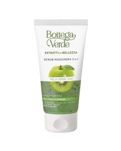 Maskë eksfoliuese për fytyrën, Apple & Kiwi, Beauty Extracts, Bottega Verde, 75 ml