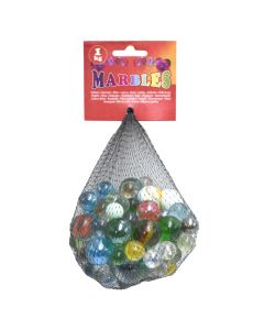 Marble knikkers for children, glass, 1 kg, assorted, 1 piece