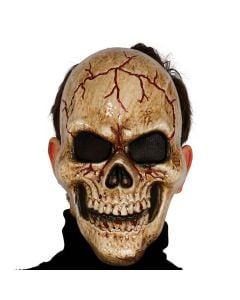 Maskë kafkë për Halloween, PVC, 23 cm, kafe, 1 copë