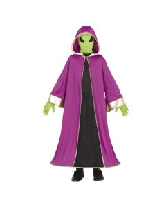 Kostum Halloween për fëmijë, Alien, poliestër, 142-148 cm, e gjelbër dhe lejla, 1 copë