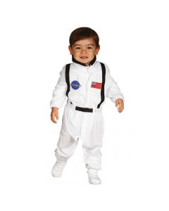 Astronaut Halloween costume for kids, polyester, 86-98 cm, white, 1 piece