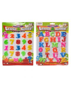Numbers and letters of the alphabet for magnetic boards, plastic, 28.5x28.5 cm, assorted, 44 pieces
