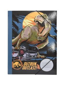 Dosje e thjeshtë me llastik, Jurassic, karton, 25x35 cm, multicolor, 1 copë