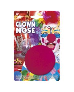Halloween clown nose, foam, 5 cm, red, 1 piece