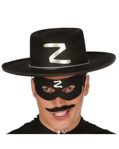 Eye mask, Zorro, Polyester, black, 1 piece
