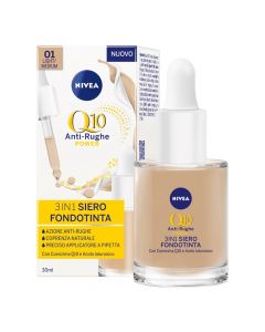 Foundation, make up, Nivea, Q10, 3 in 1, 01 light, anti-wrinkle, 1 piece