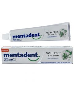Toothpaste, mentadent, bicarbonate, 125 ml, 1 piece