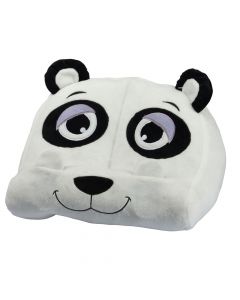 Book and tablet holder, panda, plush, 30x20x20 cm, white and black, 1 piece