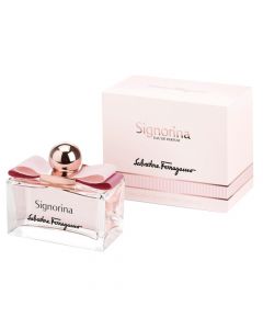 Parfum per femra, Salvatore Ferragamo, Signorina, EDP, roze, 50 ml, 1 cope