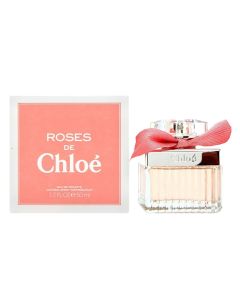 Eau de toilette (EDT) for women, Chloe, Roses de Chloe, EDP 50 ml, glass and metal, pink, 1 piece