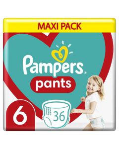 Panolina per bebe, Pampers, Pants Maxi S6 extr, 36 cope