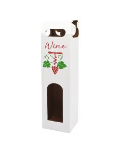 Wine gift box, 1 place, red logo