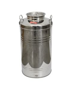 Stainless steel can, for oil, 75 lt, 1 piece