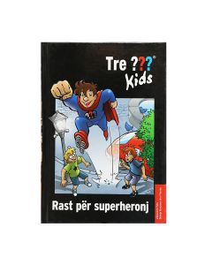 Three kids, case for superheroes