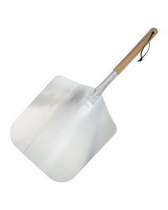 Pizza spatula, Ziipa, aluminum with wooden handle, 30.5x36 cm, handle 30 cm, 1 piece