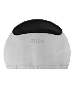 Dough cutter, ZiiPa, stainless steel, silicone holder, 16x11x2 cm, 1 piece