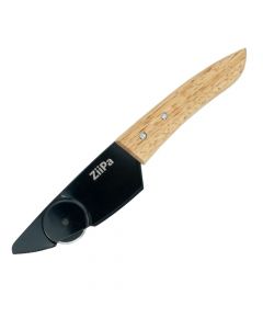 Pizza knife, ZiiPa, stainless steel and wood, black and natural, 22.5x4x1 cm, 1 piece